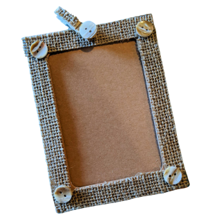 Teen Take-Out Kit: Rustic Burlap Picture Frame (for Grades 6-12)