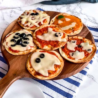 Halloween Mini Pizzas for Teens